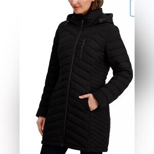 Nautica Black Puffer Jacket for Women